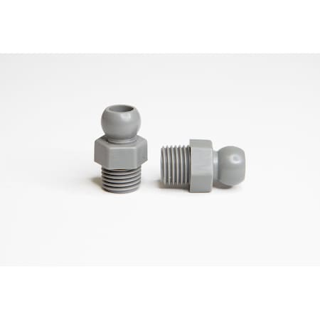 Cedarberg Snap-Loc Systems 1/4 System Female Hose to Male Pipe Thread Connector 1/8 NPT Bag of 25 8525-130A